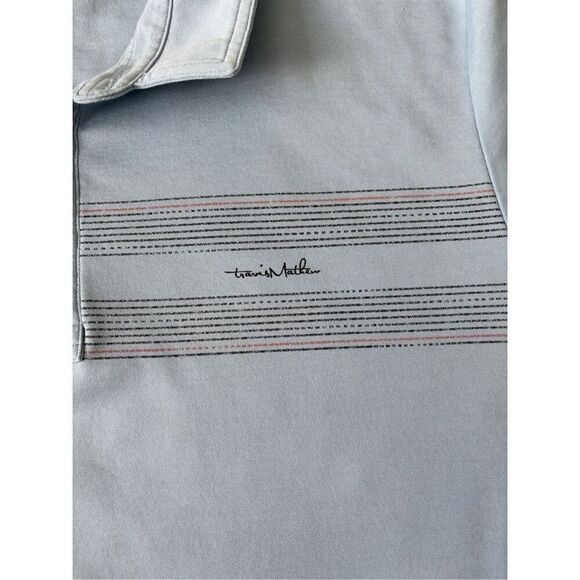 Travis Mathew San Pedro Polo T-Shirt size XXL Golf Blue - Picture 9 of 10